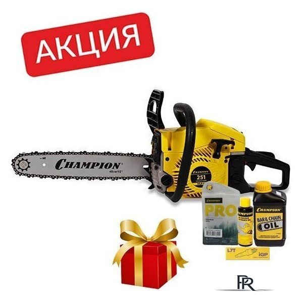 Бензопила Champion A251-15 + акция - Изображение №1 — Интернет-магазин ПроЗаказ