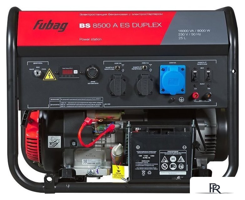 Бензиновый генератор Fubag BS 8500 A ES Duplex (с коннектором автоматики) - Изображение №3 — Интернет-магазин ПроЗаказ