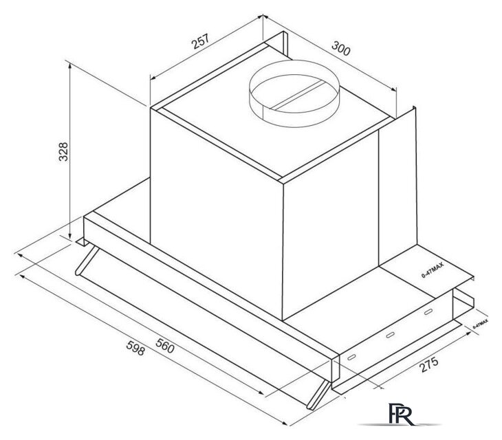 Кухонная вытяжка Krona Isida 600 black SGC КА-00009813 (черный) - Изображение №12 — Интернет-магазин ПроЗаказ
