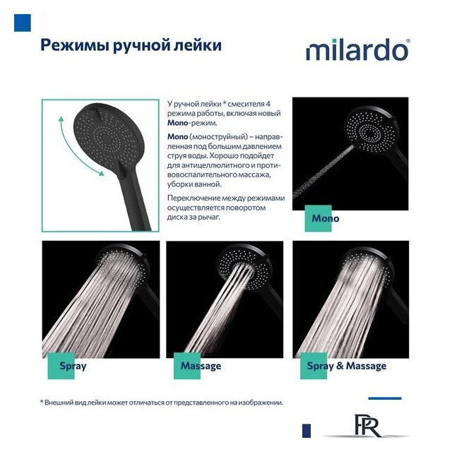 Душевая система  Milardo RORBL03M68 - Изображение №6 — Интернет-магазин ПроЗаказ