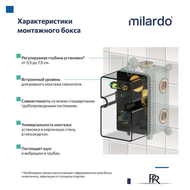 Душевая система  Milardo RORBL03M68 - Изображение №10 — Интернет-магазин ПроЗаказ