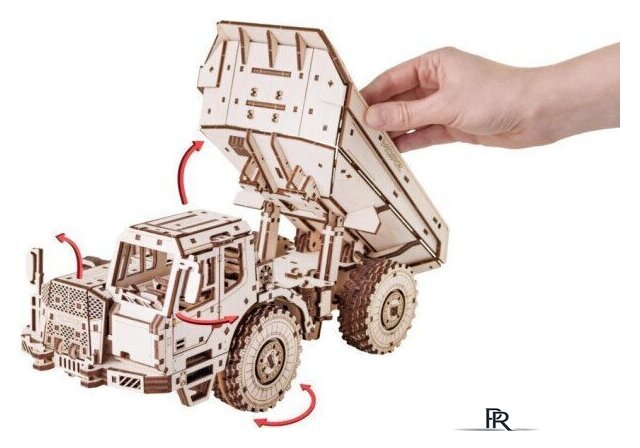 Сборная модель Eco-Wood-Art Самосвал-землевоз МоАЗ-75053 - Изображение №9 — Интернет-магазин ПроЗаказ