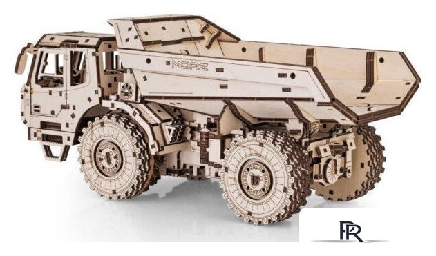 Сборная модель Eco-Wood-Art Самосвал-землевоз МоАЗ-75053 - Изображение №4 — Интернет-магазин ПроЗаказ