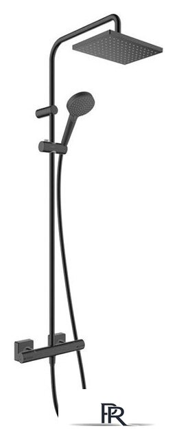 Душевая система  Hansgrohe Vernis Shape Showerpipe 230 1jet 26286670 (черный матовый) - Изображение №1 — Интернет-магазин ПроЗаказ