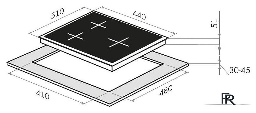 Варочная панель MAUNFELD EGHG.43.33CB2/G - Изображение №2 — Интернет-магазин ПроЗаказ