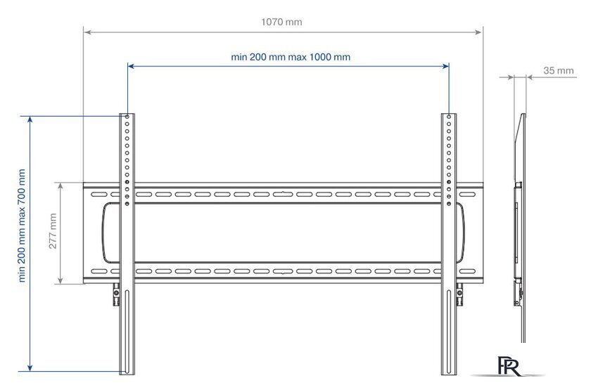 Кронштейн для телевизора Kromax STAR PRO-111 - Изображение №2 — Интернет-магазин ПроЗаказ