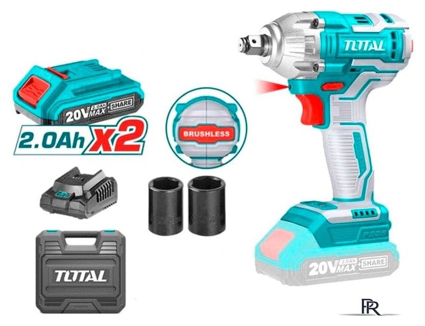 Гайковерт Total TIWLI2038 (с 2-мя АКБ, кейс) - Изображение №1 — Интернет-магазин ПроЗаказ