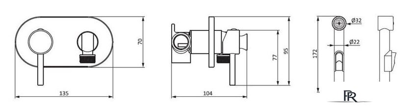 Гигиенический душ Damixa Option 212000000 - Изображение №2 — Интернет-магазин ПроЗаказ