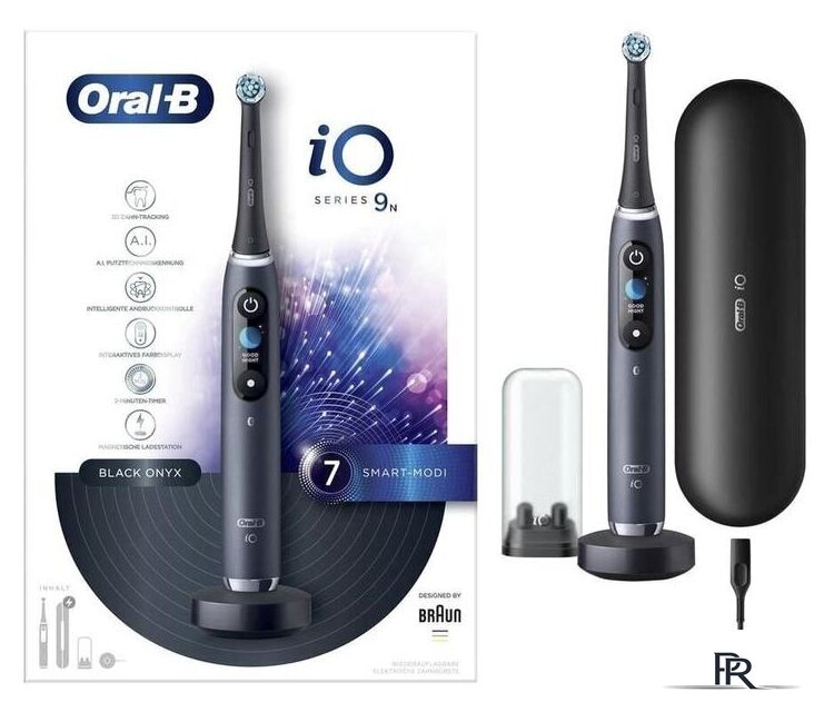 Электрическая зубная щетка Oral-B iO 9n (черный) - Изображение №4 — Интернет-магазин ПроЗаказ