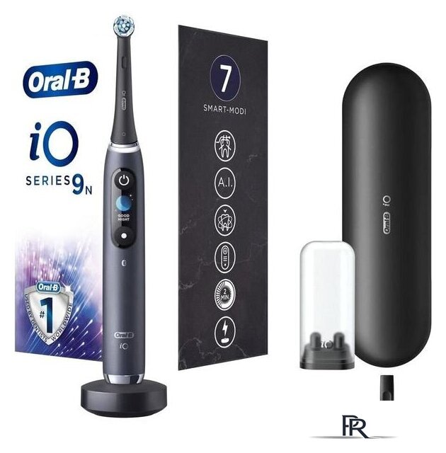 Электрическая зубная щетка Oral-B iO 9n (черный) - Изображение №1 — Интернет-магазин ПроЗаказ