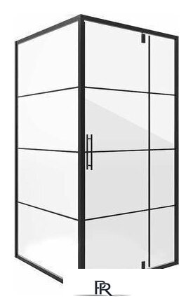 Душевой уголок Niagara Nova NG-0280-08 Black 80x80 - Изображение №1 — Интернет-магазин ПроЗаказ