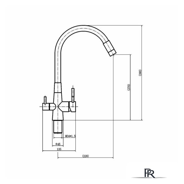 Смеситель Fashun A54029-7 - Изображение №2 — Интернет-магазин ПроЗаказ