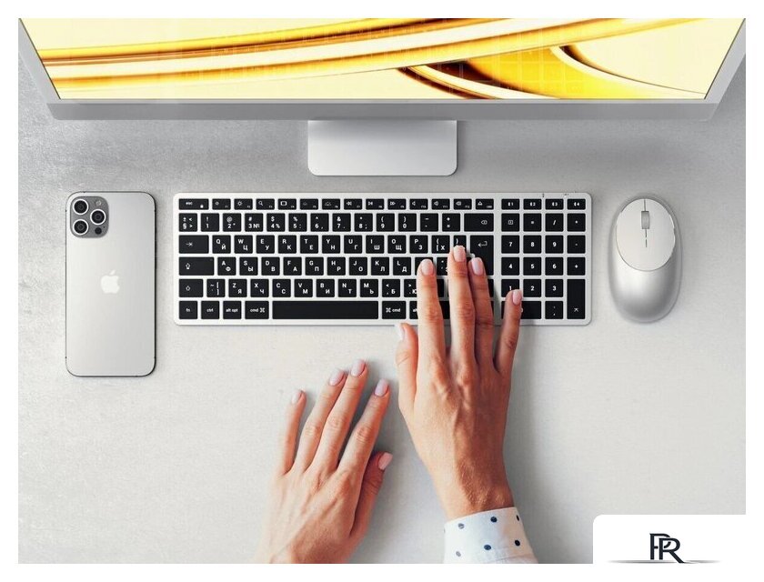 Клавиатура Satechi Slim X2 (серебристый) - Изображение №5 — Интернет-магазин ПроЗаказ