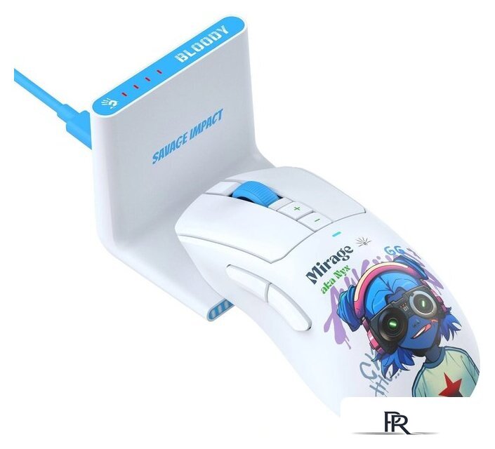 Игровая мышь A4Tech Bloody R73 Ultra Duo Nyx Mirage (белый) - Изображение №7 — Интернет-магазин ПроЗаказ