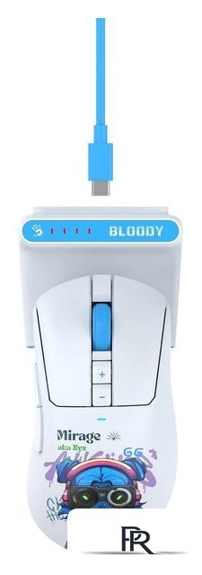 Игровая мышь A4Tech Bloody R73 Ultra Duo Nyx Mirage (белый) - Изображение №10 — Интернет-магазин ПроЗаказ