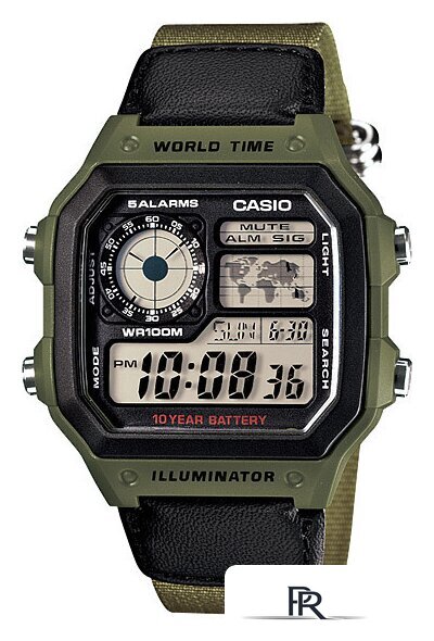 Наручные часы Casio AE-1200WHB-3B - Изображение №1 — Интернет-магазин ПроЗаказ