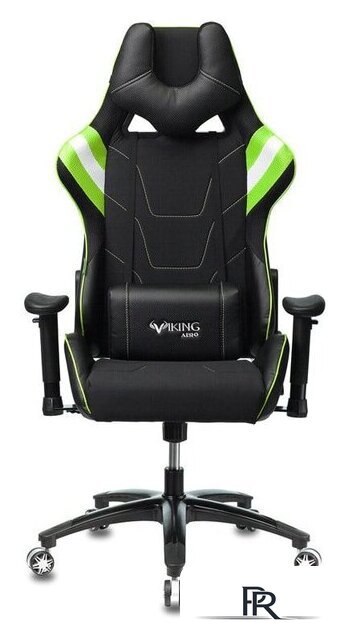 Игровое (геймерское) кресло Zombie Viking 4 Aero Green Edition (черный) - Изображение №2 — Интернет-магазин ПроЗаказ
