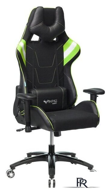 Игровое (геймерское) кресло Zombie Viking 4 Aero Green Edition (черный) - Изображение №1 — Интернет-магазин ПроЗаказ