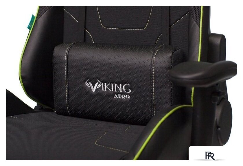Игровое (геймерское) кресло Zombie Viking 4 Aero Green Edition (черный) - Изображение №10 — Интернет-магазин ПроЗаказ