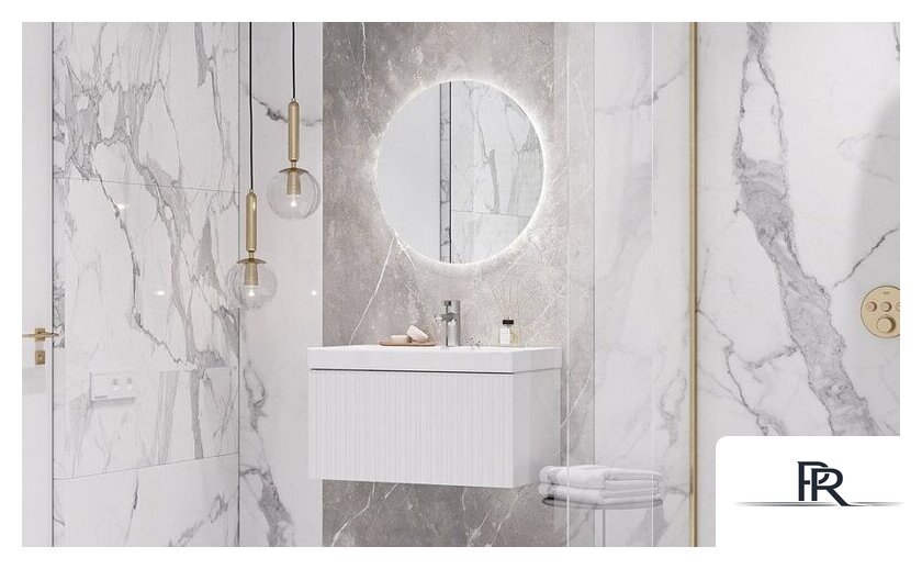  Velvex Тумба под умывальник Compo 700-0-1 tp.COM.9696.70.1Y (белый глянец) - Изображение №8 — Интернет-магазин ПроЗаказ