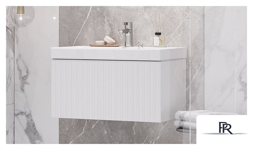  Velvex Тумба под умывальник Compo 700-0-1 tp.COM.9696.70.1Y (белый глянец) - Изображение №4 — Интернет-магазин ПроЗаказ