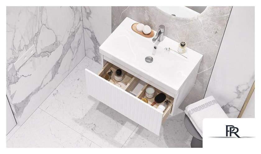  Velvex Тумба под умывальник Compo 700-0-1 tp.COM.9696.70.1Y (белый глянец) - Изображение №5 — Интернет-магазин ПроЗаказ