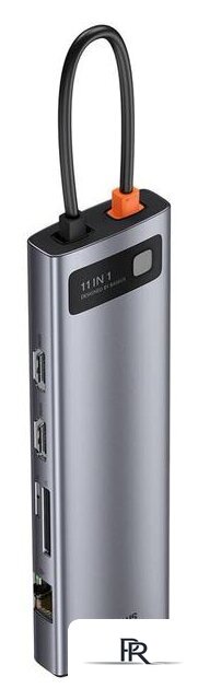 Док-станция Baseus Metal Gleam Series 11-in-1 Multifunctional HUB Type-C Hub Docking Station CAHUB-CT0G - Изображение №4 — Интернет-магазин ПроЗаказ