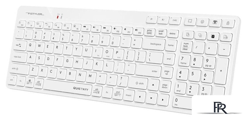 Клавиатура A4Tech Fstyler FBK27C AS (белый) - Изображение №3 — Интернет-магазин ПроЗаказ