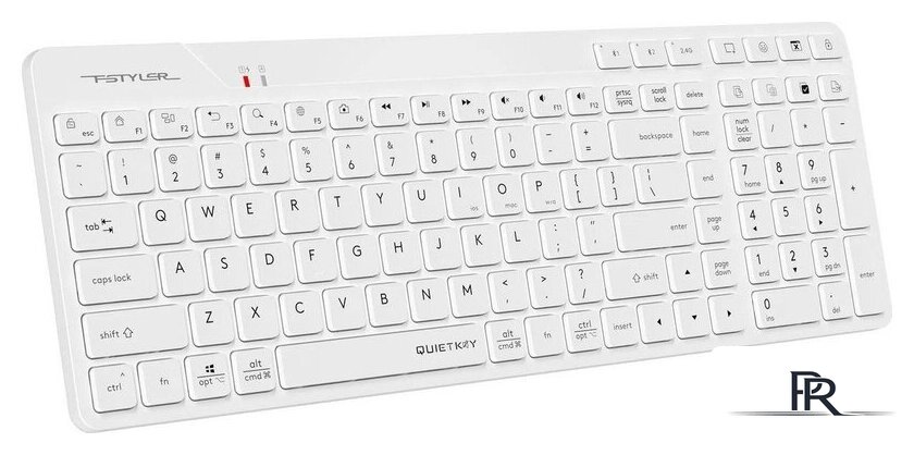 Клавиатура A4Tech Fstyler FBK27C AS (белый) - Изображение №2 — Интернет-магазин ПроЗаказ