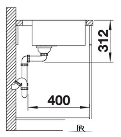 Кухонная мойка Blanco Subline 500-IF/A SteelFrame (антрацит) 524111 - Изображение №4 — Интернет-магазин ПроЗаказ