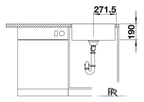 Кухонная мойка Blanco Subline 500-IF/A SteelFrame (антрацит) 524111 - Изображение №3 — Интернет-магазин ПроЗаказ