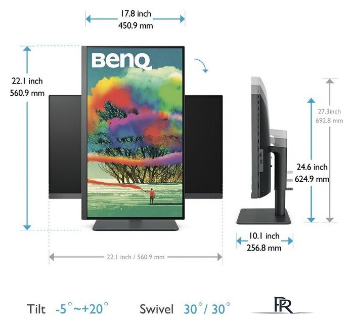 Монитор BenQ DesignVue PD2705U - Изображение №5 — Интернет-магазин ПроЗаказ