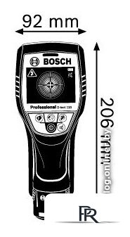 Детектор скрытой проводки Bosch D-tect 120 Professional 0601081301 (с АКБ и кейсом) - Изображение №6 — Интернет-магазин ПроЗаказ