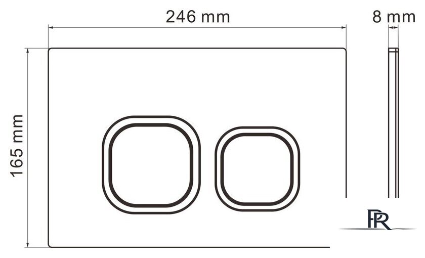 Унитаз приставной Roxen Antares в комплекте с инсталляцией Attach 5 в 1 966947 (кнопка: хром матовый) - Изображение №8 — Интернет-магазин ПроЗаказ