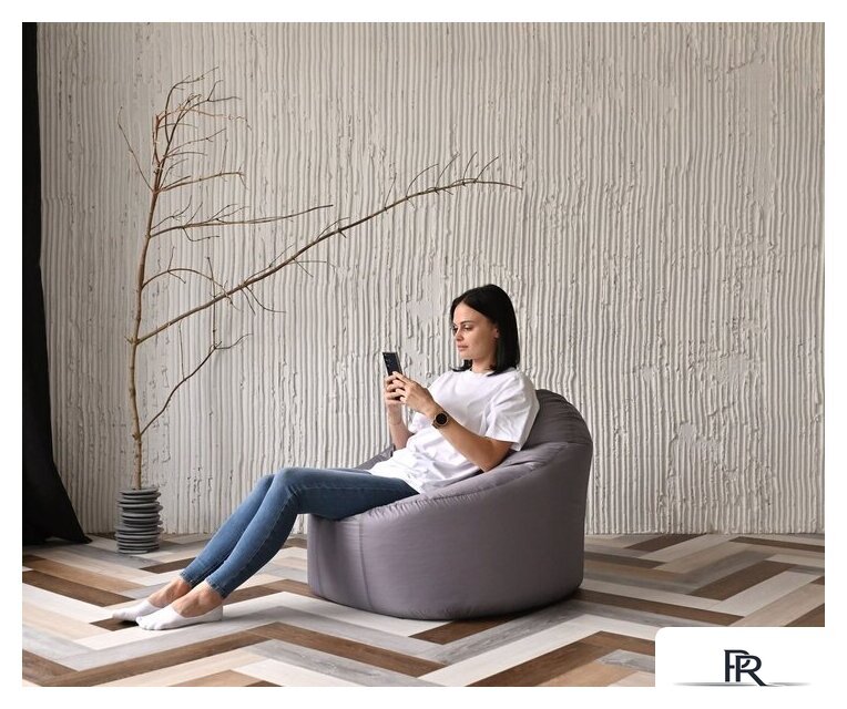 Кресло-мешок Mio Tesoro Poparada XXXL PO-65x85-S (серебристый) - Изображение №9 — Интернет-магазин ПроЗаказ