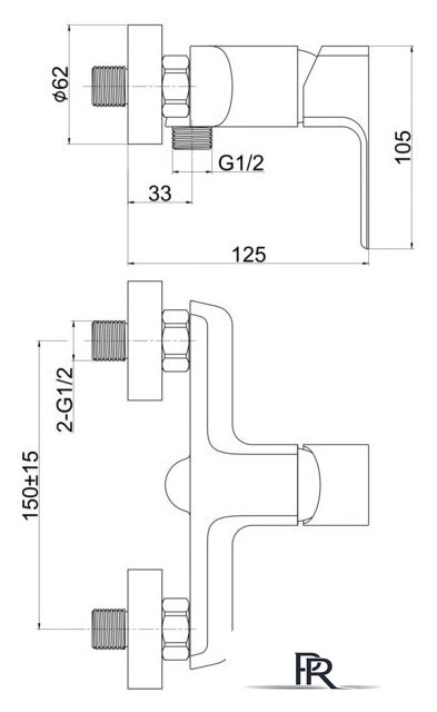 Смеситель Cersanit Geo 63041 - Изображение №2 — Интернет-магазин ПроЗаказ