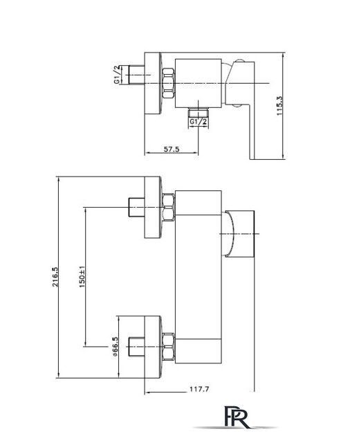 Смеситель Cersanit Elio A63046 - Изображение №2 — Интернет-магазин ПроЗаказ