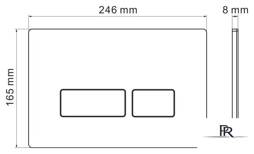 Инсталляция для унитаза Roxen StounFix Dual Fresh 968047 - Изображение №7 — Интернет-магазин ПроЗаказ