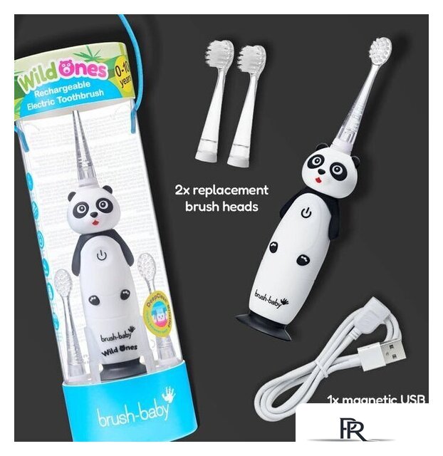 Электрическая зубная щетка Brush-Baby WildOnes Panda - Изображение №10 — Интернет-магазин ПроЗаказ