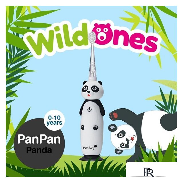 Электрическая зубная щетка Brush-Baby WildOnes Panda - Изображение №4 — Интернет-магазин ПроЗаказ