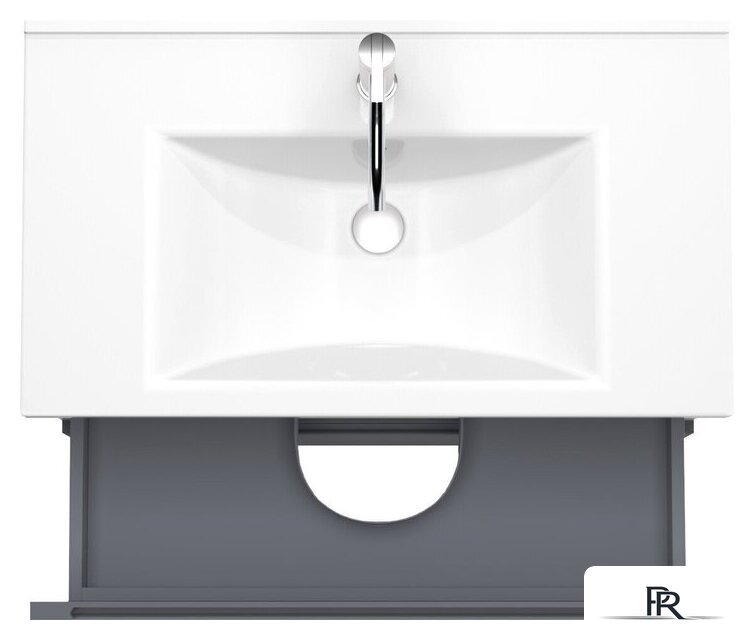  ЗОВ Тумба под умывальник Дион 90 D90LAFM7015MKV5 (графит матовый) - Изображение №2 — Интернет-магазин ПроЗаказ