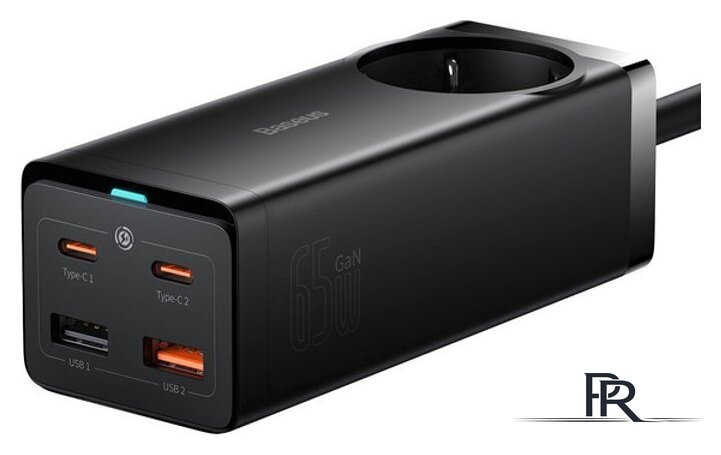 Сетевое зарядное Baseus GaN3 Pro Desktop Powerstrip AC+2U+2C 65W PSZM000901 - Изображение №1 — Интернет-магазин ПроЗаказ