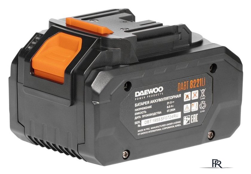Аккумулятор Daewoo Power DABT 8221Li (21В/8 Ач) - Изображение №1 — Интернет-магазин ПроЗаказ
