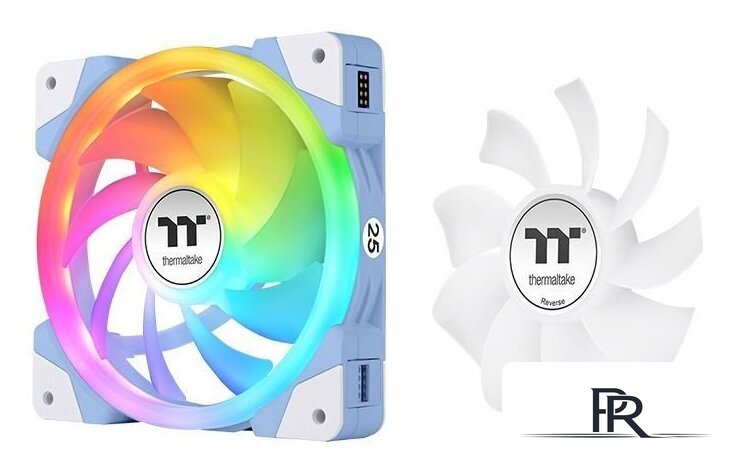 Комплект вентиляторов для корпуса Thermaltake Swafan EX12 ARGB Hydrangea Blue TT Premium Edition 3-Fan Pack CL-F183-PL12BU-A - Изображение №5 — Интернет-магазин ПроЗаказ