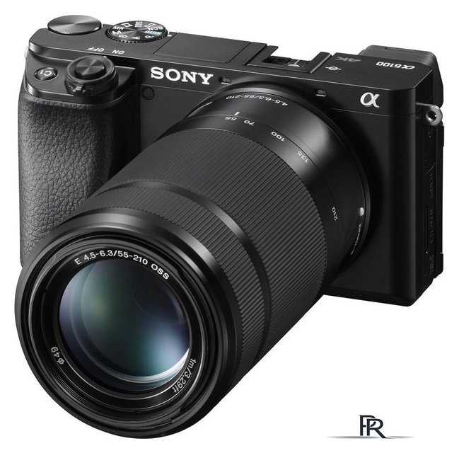 Беззеркальный фотоаппарат Sony Alpha a6100 Double Kit 16-50mm + 55-210mm (черный) - Изображение №2 — Интернет-магазин ПроЗаказ