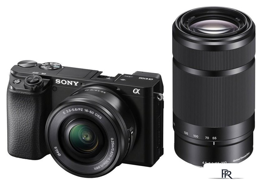 Беззеркальный фотоаппарат Sony Alpha a6100 Double Kit 16-50mm + 55-210mm (черный) - Изображение №13 — Интернет-магазин ПроЗаказ