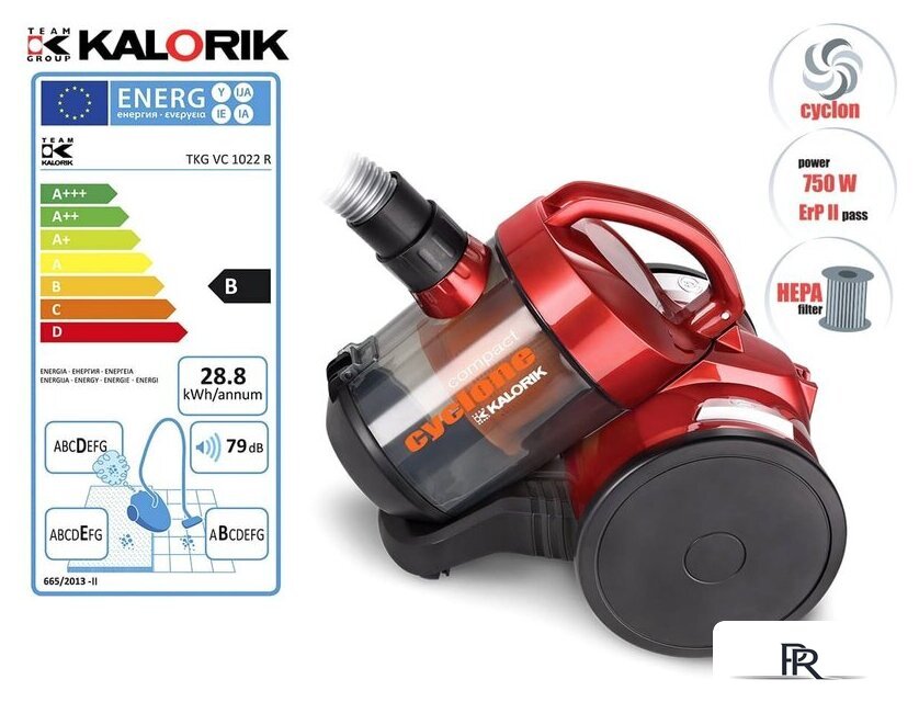 Пылесос Kalorik VC 1022 R - Изображение №5 — Интернет-магазин ПроЗаказ