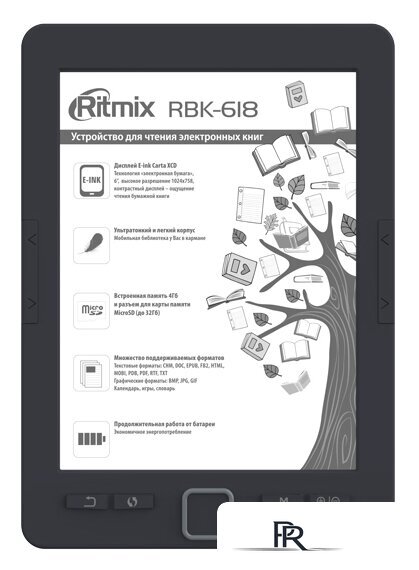 Электронная книга Ritmix RBK-618 - Изображение №1 — Интернет-магазин ПроЗаказ