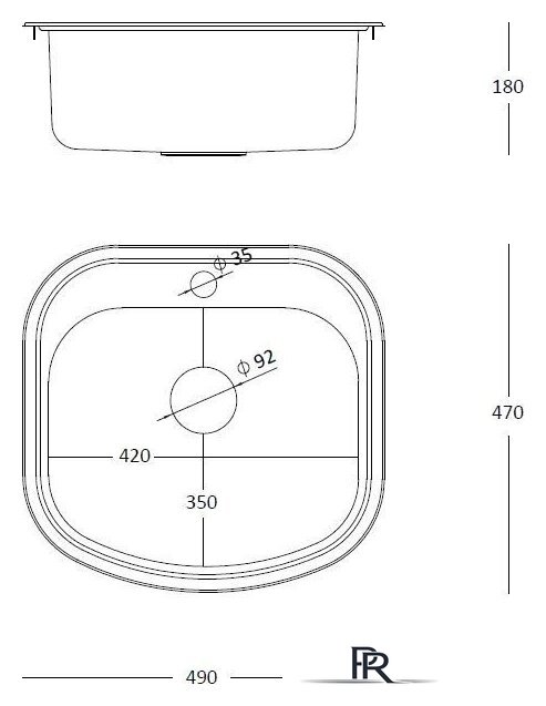 Кухонная мойка Quadron Hb7701Pvdbsg1 - Изображение №3 — Интернет-магазин ПроЗаказ