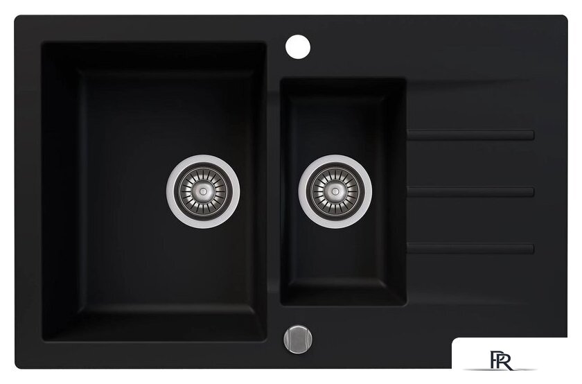 Кухонная мойка Kernau KGS A 6079 1.5B1D Deep Black - Изображение №1 — Интернет-магазин ПроЗаказ